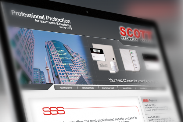 Scott Security Website Design2 by Solocube Creative 600x400 - Scott Security Systems Ltd. Expects Growth For 2005 With Launch Of New Website