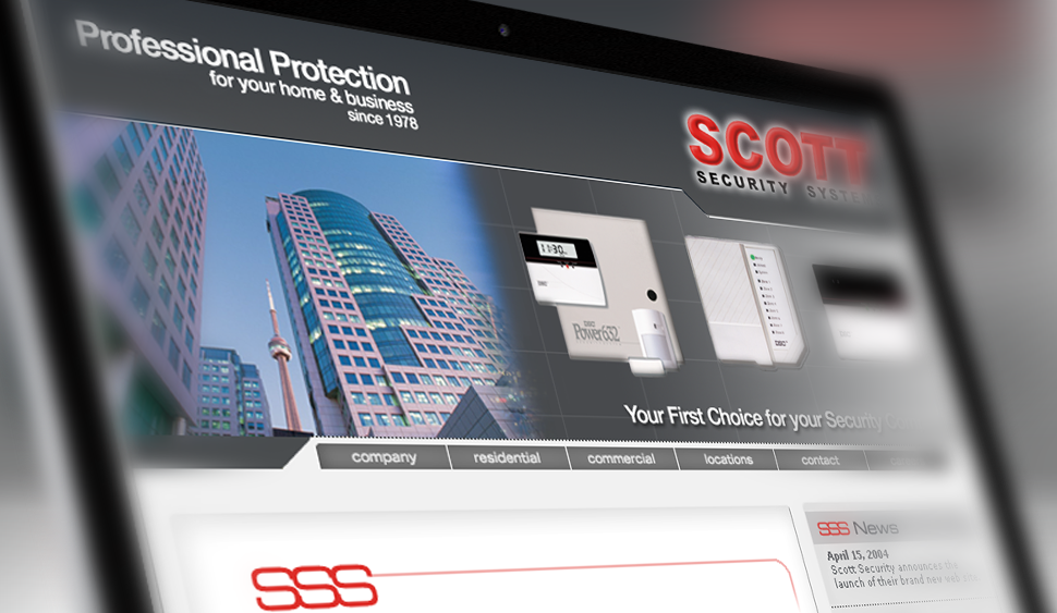 Scott Security Website Design2 by Solocube Creative 970x563 - Scott Security Systems Ltd. Expects Growth For 2005 With Launch Of New Website