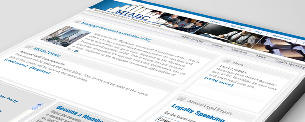 MIABC Website Design by Solocube 600x241 - Mortgage Investment Association Of BC Gets Ready For 2006 With New Website And Online Event Registration