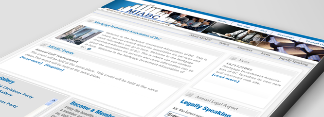 MIABC Website Design by Solocube - Mortgage Investment Association Of BC Gets Ready For 2006 With New Website And Online Event Registration