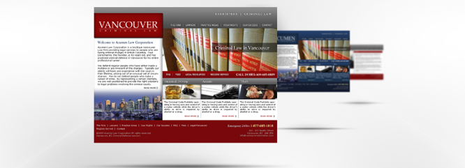 acumen 1stWebsite launch - Vancouver Criminal Law Firm, Acumen, Represents Well Online And In Court:  New Website Provides Valuable Information In A Clean Readable Package