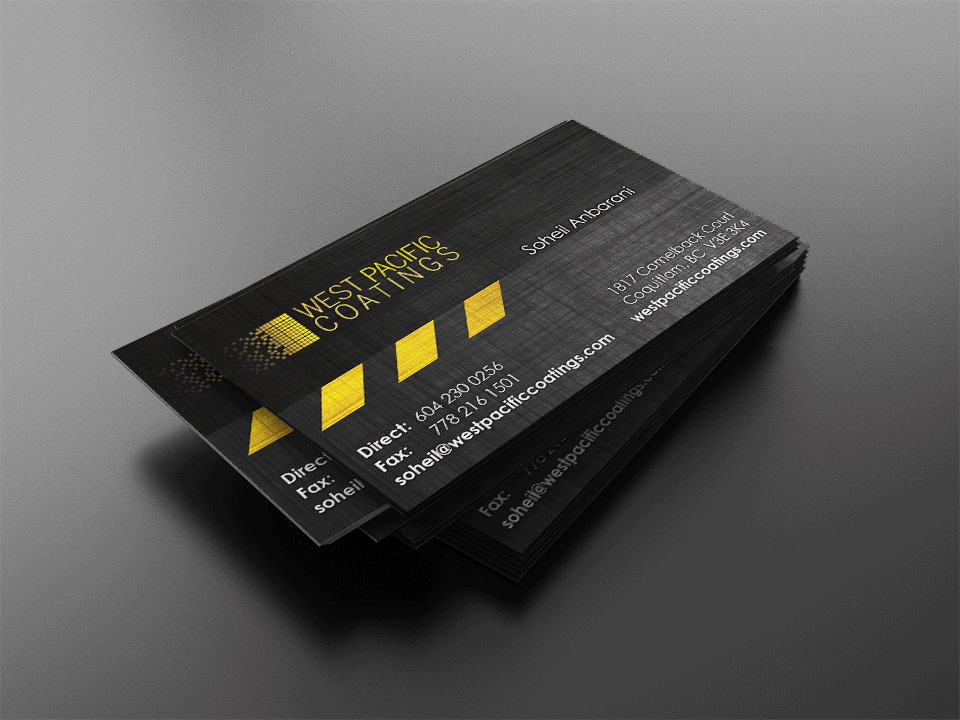 West Pacific Coatings Business Cards by Solocube Creative ani - West Pacific Coatings Kick Starts its Online Presence with the Help of Solocube Creative Group