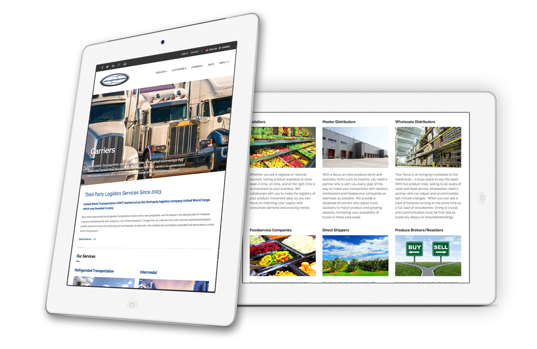 UWT Responsive Web Design Solocube03 - United World Transportation Accelerates Itself into 2015 and Beyond with a Brand New Website