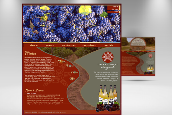 Cherry Point Vineyards Website Design by Solocube Creative 600x400 - Cherry Point Vineyards Launches New Website Designed By Solocube Creative