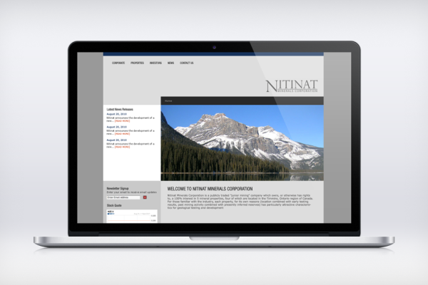 Nitinat Minerals Corporation Website Design by Solocube Creative 600x400 - Portfolio