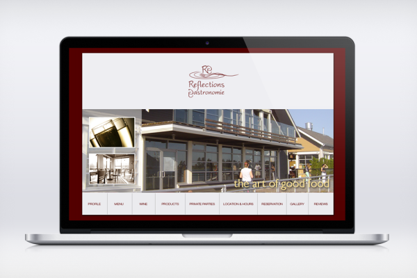 Reflections Gastronomie Website Design2 by Solocube Creative 600x400 - Reflections Gastronomie