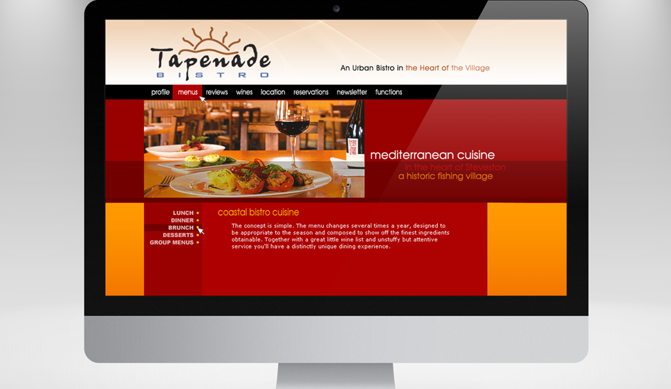 Tapenade Website Design2 by Solocube Creative 970x563 - Website Design Launch For Restaurant Tapenade Bistro In Steveston, BC