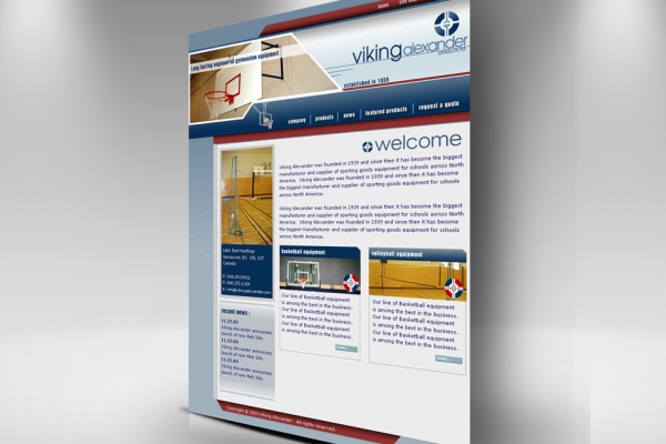 Viking Alexander Website Design by Solocube Creative 600x400 - Viking Alexander Metal Products Ltd. Is Ready For The Public Both On And Off The Court