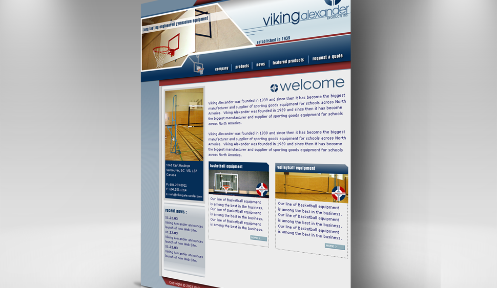 Viking Alexander Website Design by Solocube Creative 970x563 - Viking Alexander Metal Products Ltd. Is Ready For The Public Both On And Off The Court