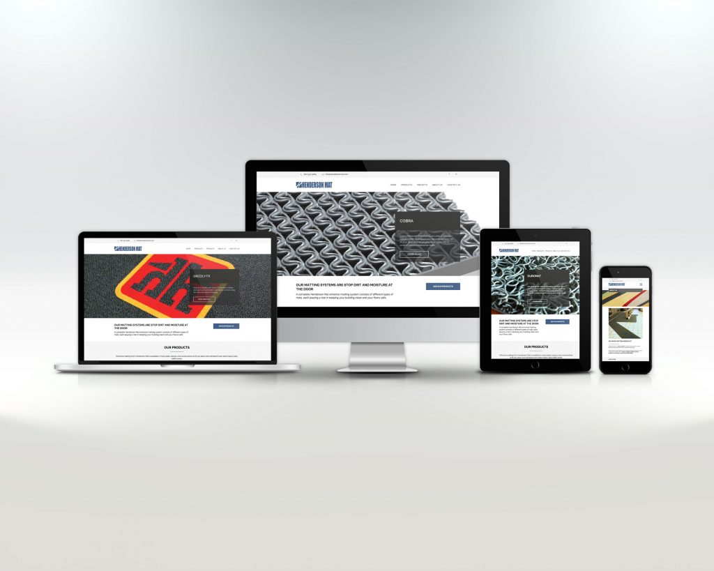 henderson mat website design 03 1024x819 - Henderson Mat a Vancouver-based Matting Company Debuts Online With New Website