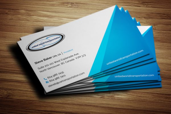 Business Card Design for UWT