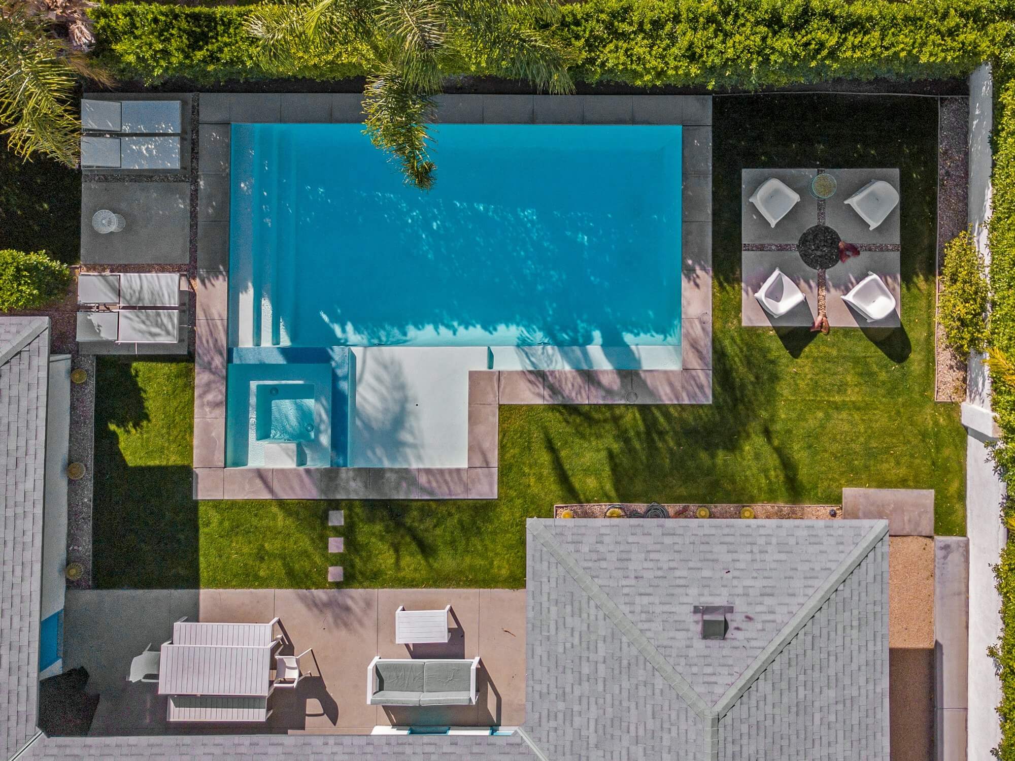 beautiful drone photo of pool in backyard - Blueprint for Online Growth: Innovative Digital Marketing Strategies for Contractors