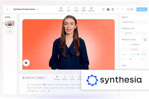 synthesia review revolutionizing ai video content with ai voice generation 600x400 - Solocube Creative: Premier Vancouver Digital Marketing Agency